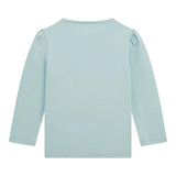 Guess Shirt Girocollo Tinta Unita con Stampa per Neonata K5RI08K6YW4 AZZURRO GUESS 