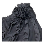 Fun & Fun Body Tinta Unita Giromanica con Balze per Bambina FNCJBD00987 NERO FUN & FUN 