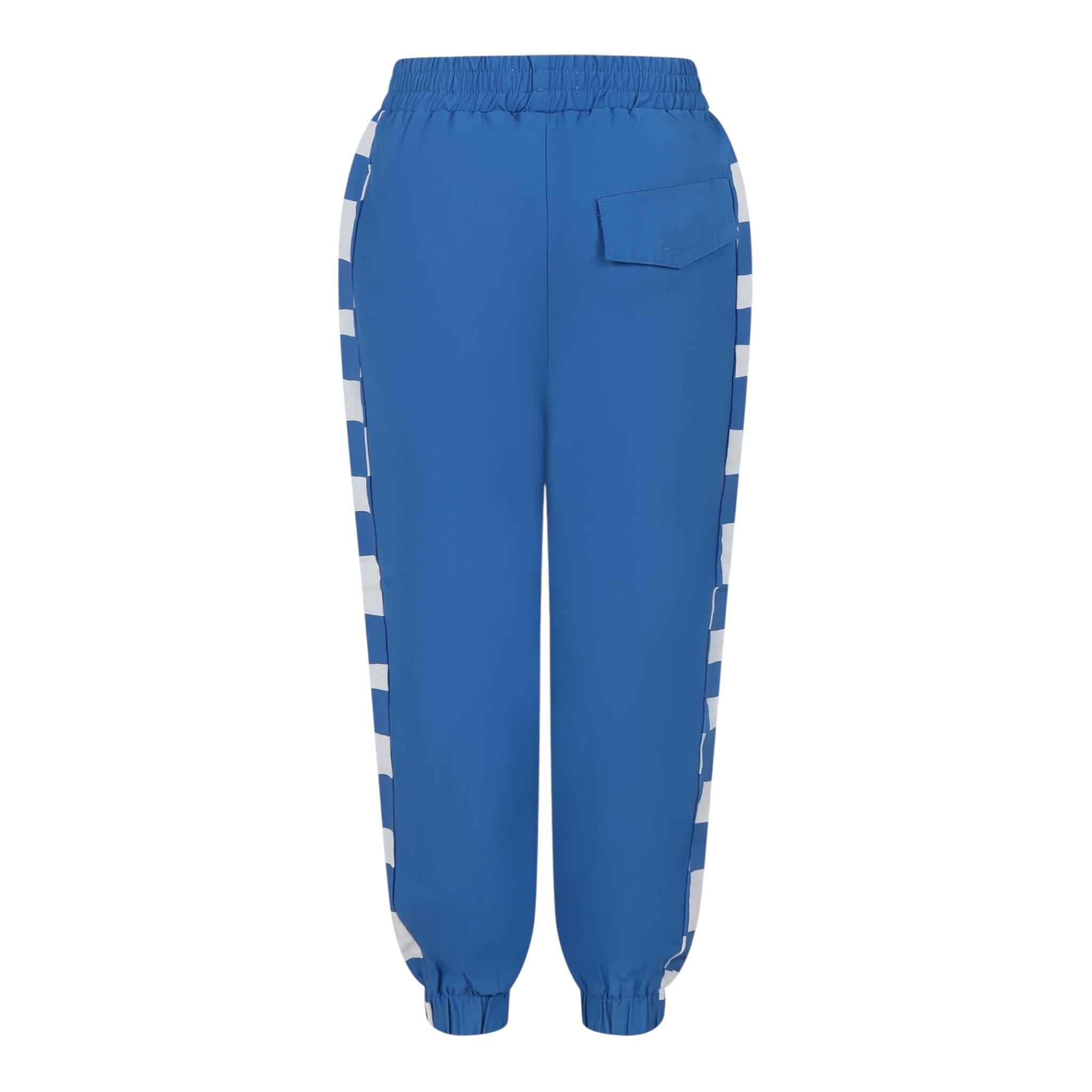 Stella Mccartney Pantalone Tinta Unita con Elastico In Vita per Bambino TW6R50 BLU STELLA McCARTNEY 