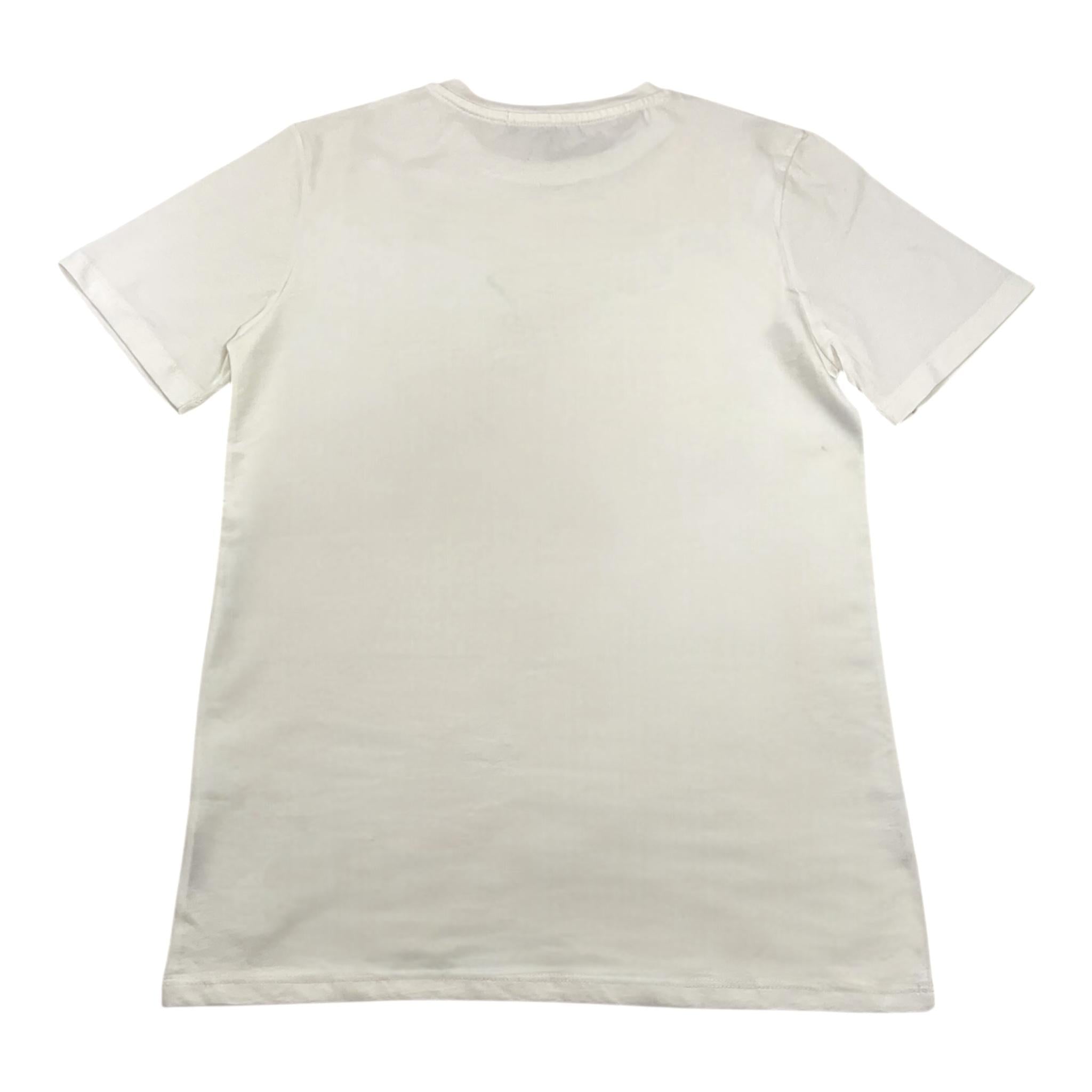 PAOLO PECORA t-shirt girocollo tinta unita con stampa Bianco per Bambino PP2006 BIANCO PAOLO PECORA 