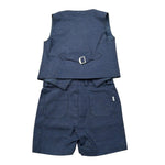 Daniele Alessandrini Completo 2 Pezzi Gilet-Bermuda per Neonato 1296K200163N BLU DANIELE ALESSANDRINI 