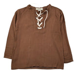 Louis Dieudonne' Camicia Manica Lunga Tinta Unita per Bambino LDTS04 MARRONE LOUIS DIEUDONNE' 