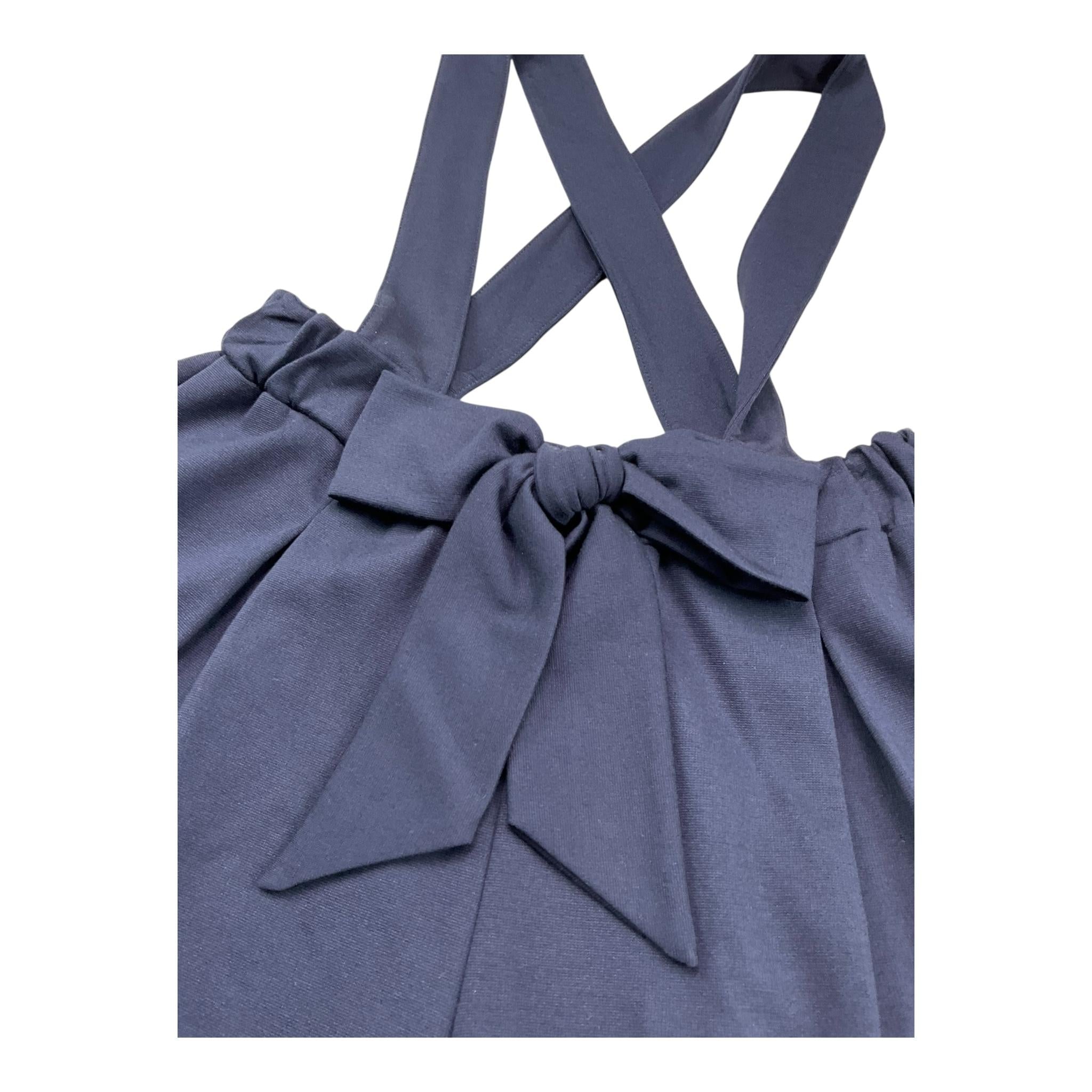 Magil Short Tinta Unita con Bretelle per Bambina ZM28094 BLU MAGIL 