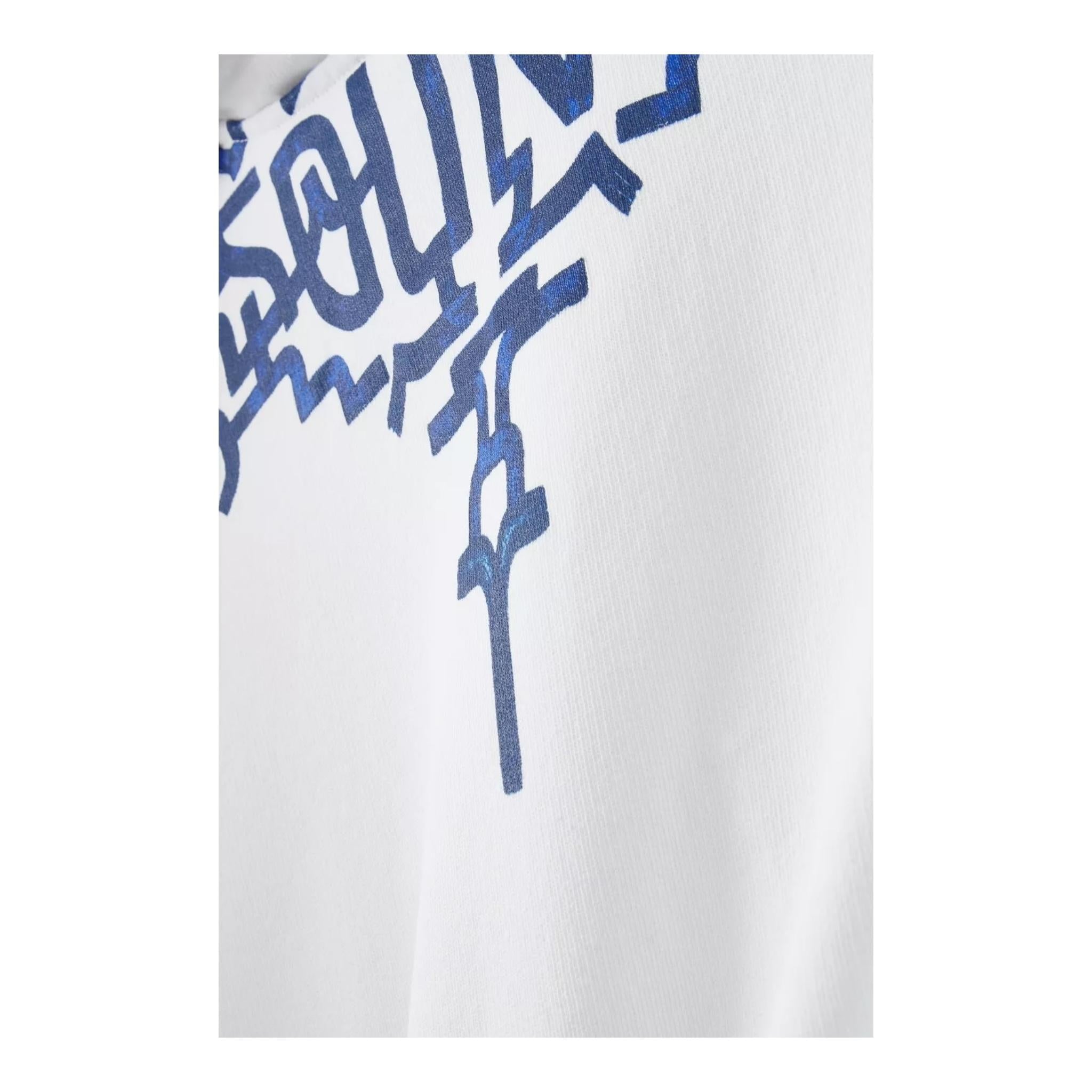 Marcelo Burlon Felpa Tinta Unita con Cappuccio per Bambino CBBB004S24 BIANCO MARCELO BURLON 