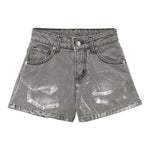 Iceberg Short Tinta Unita In Denim con Girovita Regolabile per Bambina SHICE51599J GRIGIO ICEBERG 