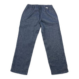Distrett Pantalone Tessuto Denim Tinta Unita Con Elastico In Vita Blu Per Bambino