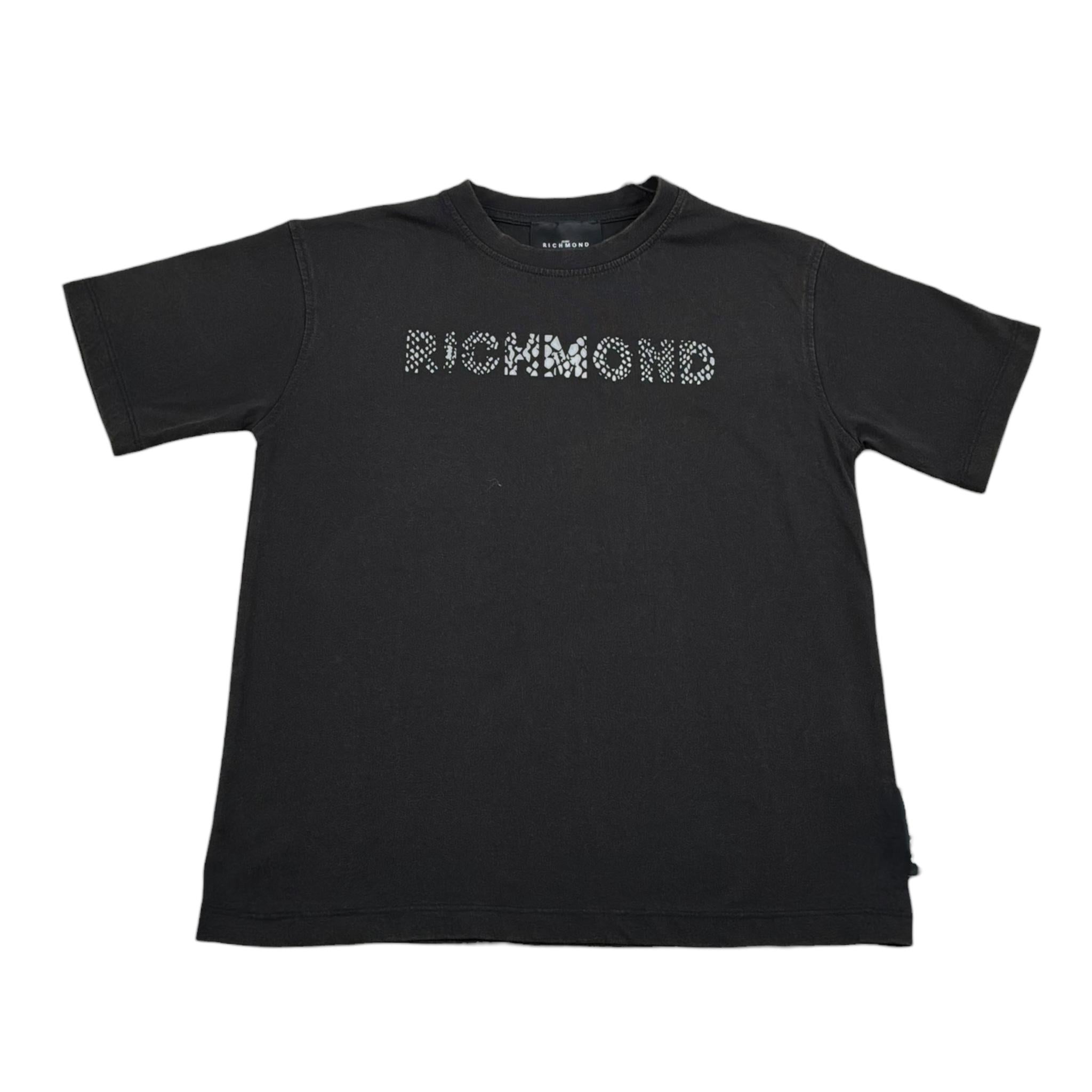 John Richmond T-Shirt Tinta Unita con Stampa per Bambino RBP26178TS NERO JOHN RICHMOND 