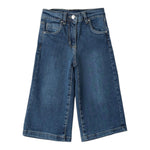 Sarabanda Jeans tinta unita Modello A Palazzo Blu per Bambina 0B217 BLU SARABANDA 