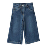 Sarabanda Jeans tinta unita Modello A Palazzo Blu per Bambina 0B217 BLU SARABANDA 