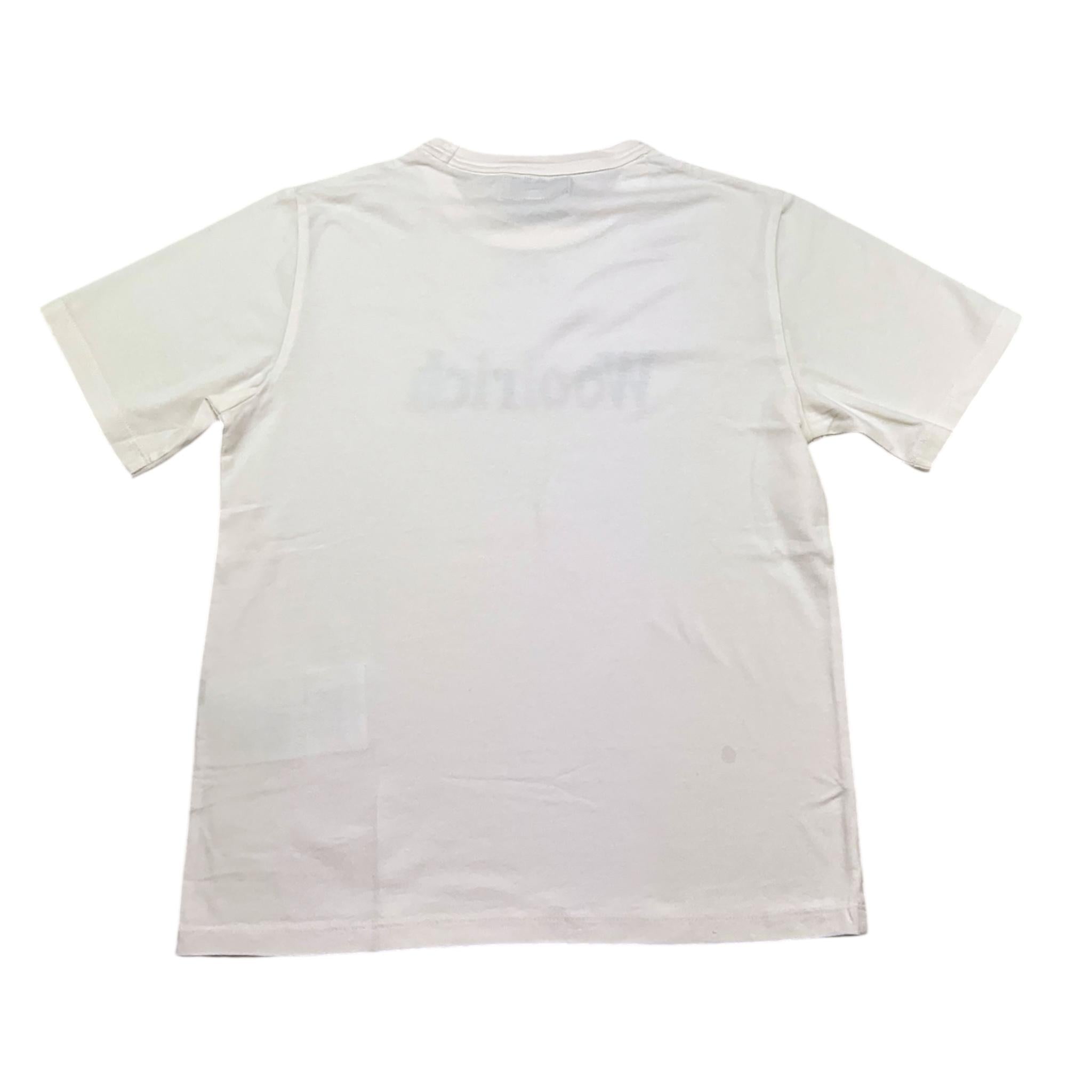 Woolrich T-Shirt Girocollo Tinta Unita con Logo per Bambino CFWKTE0142 PANNA WOOLRICH 