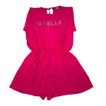 Gaelle Tuta Intera Corta Tinta Unita con Logo per Bambina 2746J00014 FUXIA GAELLE 