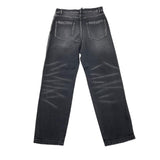 MOSCHINO jeans tinta unita con girovita regolabile Nero per Bambino HUP08O NERO MOSCHINO 