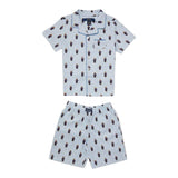 Ralph Lauren Completo 2 Pezzi Pigiama T-Shirt-Bermuda  per Bambino 9P0115 AZZURRO RALPH LAUREN 