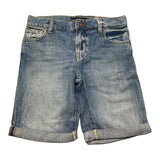 Guess Bermuda In Denim Tinta Unita con Girovita Regolabile per Bambino N2GD01D4MI2 AZZURRO GUESS 
