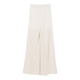 Twinset Pantalone Tinta Unita Traforato per Bambina 251GJ3432X PANNA TWINSET 