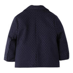 Mini Banda Giacca Tinta Unita con Microfantasia per Neonato 3B648 BLU MINI BANDA 