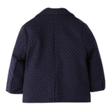 Mini Banda Giacca Tinta Unita con Microfantasia per Neonato 3B648 BLU MINI BANDA 