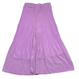 Dixie Pantalone Modello A Palazzo Tinta Unita Con Plisset Lilla Per Bambina