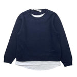 PAOLO PECORA maglia tinta unita girocollo Blu per Bambino PP3739XX BLU PAOLO PECORA 