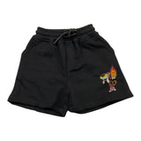 Mousse Kids Bermuda Tinta Unita con Stampa Nero per Neonato