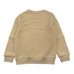 TRUSSARDI felpa girocollo tinta unita con stampa Beige per Bambino TBA25050FE BEIGE TRUSSARDI 