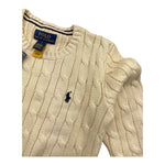 RALPH LAUREN maglia girocollo tinta unita con ricamo logo Crema per Neonato 322702674068 CREMA RALPH LAUREN 
