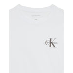 Calvin Klein T-Shirt Girocollo Tinta Unita con Stampa per Bambino IU0IU00624 BIANCO CALVIN KLEIN 