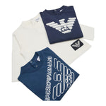 Emporio Armani Set 3 Shirt Tricolori per Bambino 6DHDJ4 MULTICOLOR EMPORIO ARMANI 