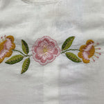 Babe & Tess Canotta Tinta Unita con Fantasia Fiori per Bambina 26518013 BIANCO BABE & TESS 