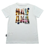 Daniele Alessandrini T-Shirt Girocollo Tinta Unita con Stampa per Bambino 1236M00053 BIANCO DANIELE ALESSANDRINI 