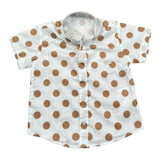 Le Bebe' Camicia Tinta Unita con Stampa A Pois per Neonato LBB4594 BIANCO LE BEBE' 