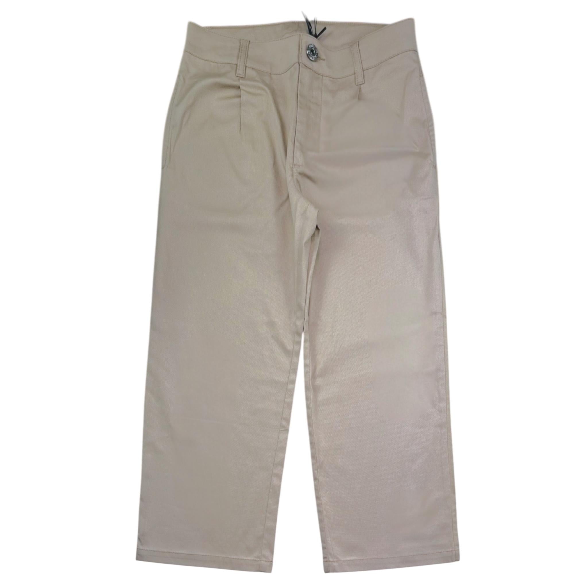 Moschino Pantalone Tinta Unita con Girovita Regolabile per Bambino HUP08W BEIGE MOSCHINO 