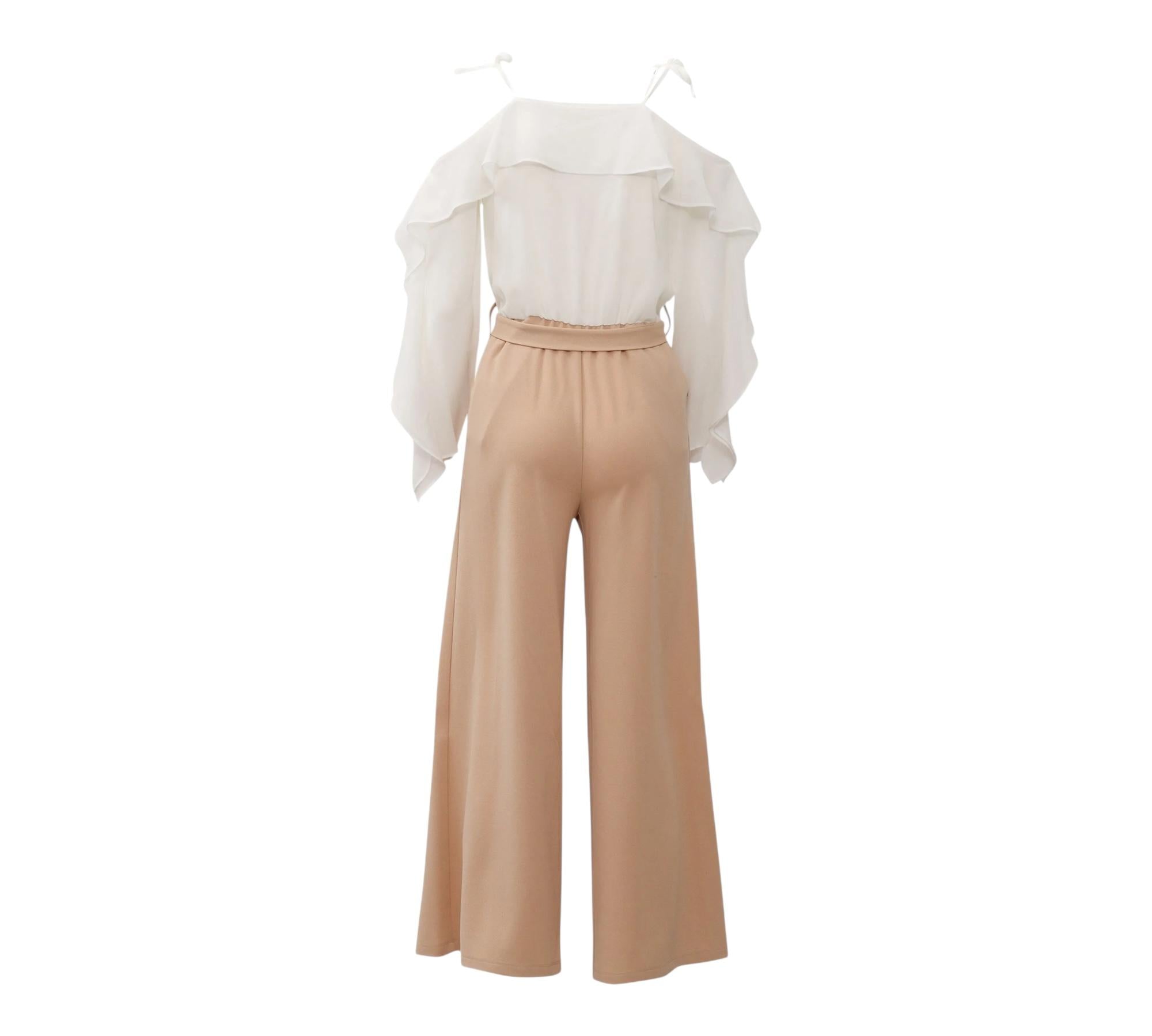 Liu Jo Tuta Bicolore Manica Lunga per Bambina GA5157X BIANCO/BEGIE LIU JO 