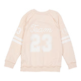 Off-White Felpa Girocollo Tinta Unita con Stampa per Bambina OBBA006S24 ROSA OFF-WHITE 