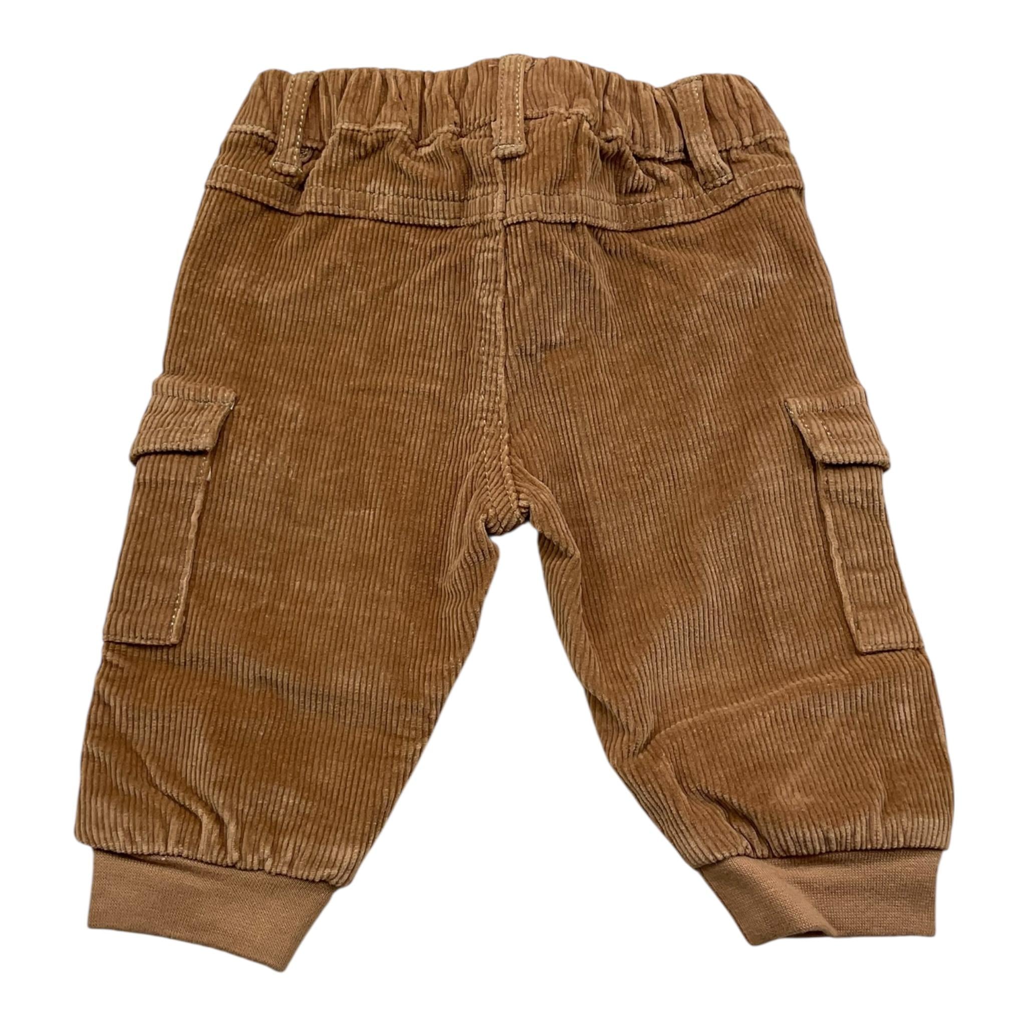MINI BANDA pantalone tinta unita con elastico in vita Marrone per Neonato 3A639X MARRONE MINI BANDA 