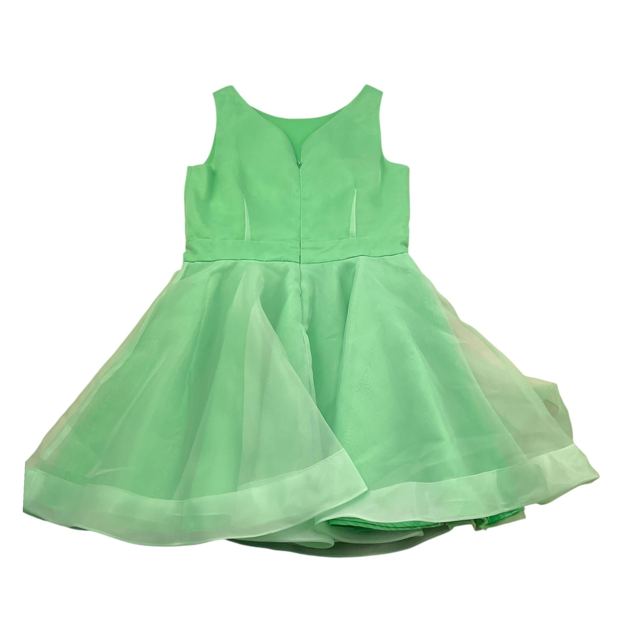 Liu Jo Abito Tinta Unita Giromanica con Tulle per Bambina GA4009 VERDE LIU JO 