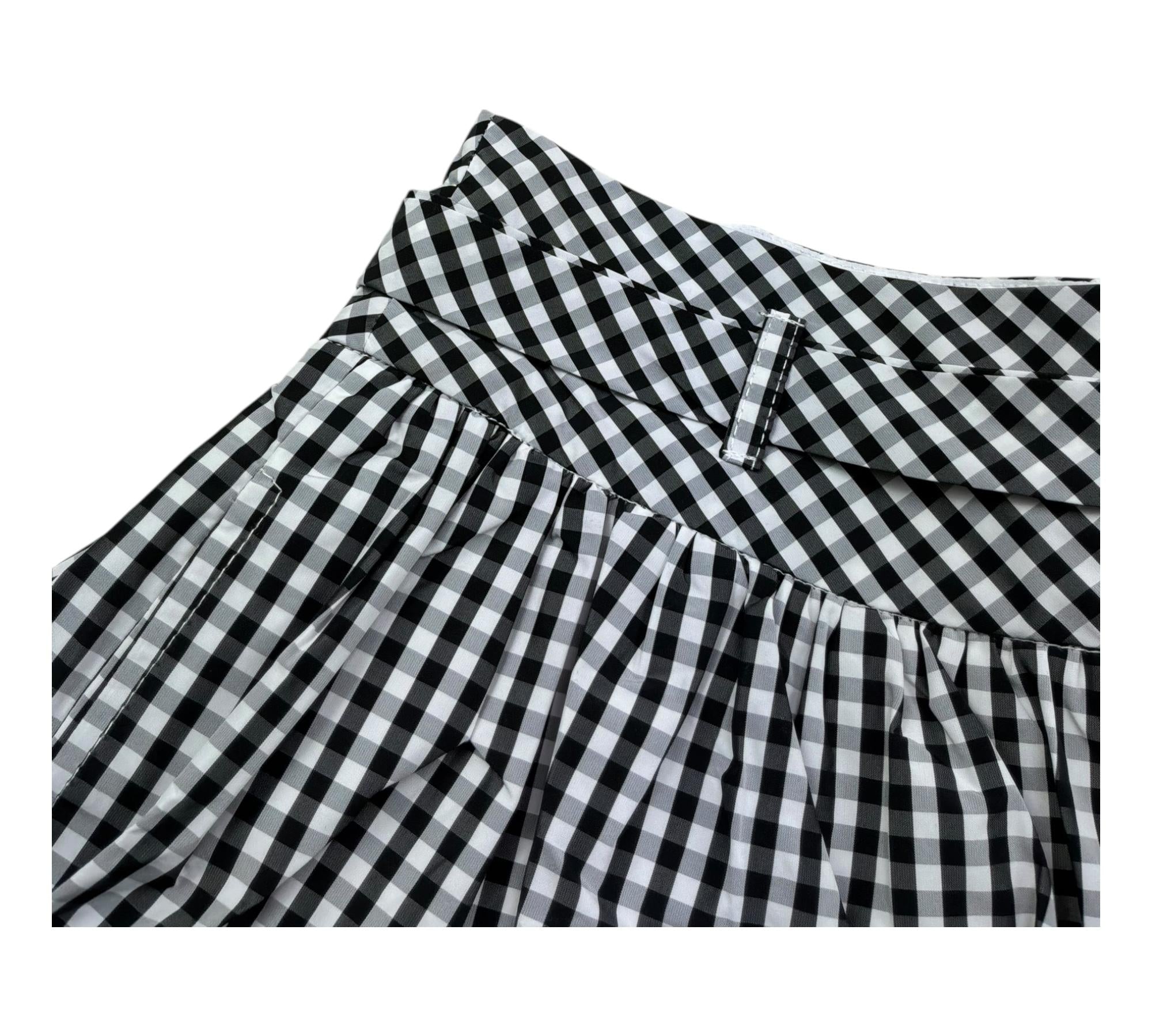 Monnalisa Short Fantasia Quadretti Bicolore per Bambina 177404 BIANCO/NERO MONNALISA 