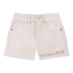 Trussardi Bermuda Tinta Unita con Girovita Regolabile per Neonato TIP25041BEX BEIGE TRUSSARDI 