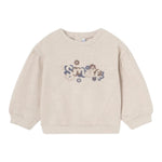 MAYORAL felpa girocollo tinta unita con stampa Beige per Bambina 2476 BEIGE MAYORAL 