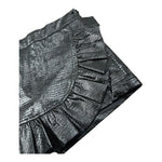John Richmond Short Tinta Unita con Rouches per Bambina RGP26177GO NERO JOHN RICHMOND 