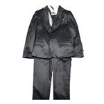 Qdk Completo 5 Pezzi Camicia-Giacca-Gilet-Cravatta-Pantalone per Bambino 100519 NERO QDK 