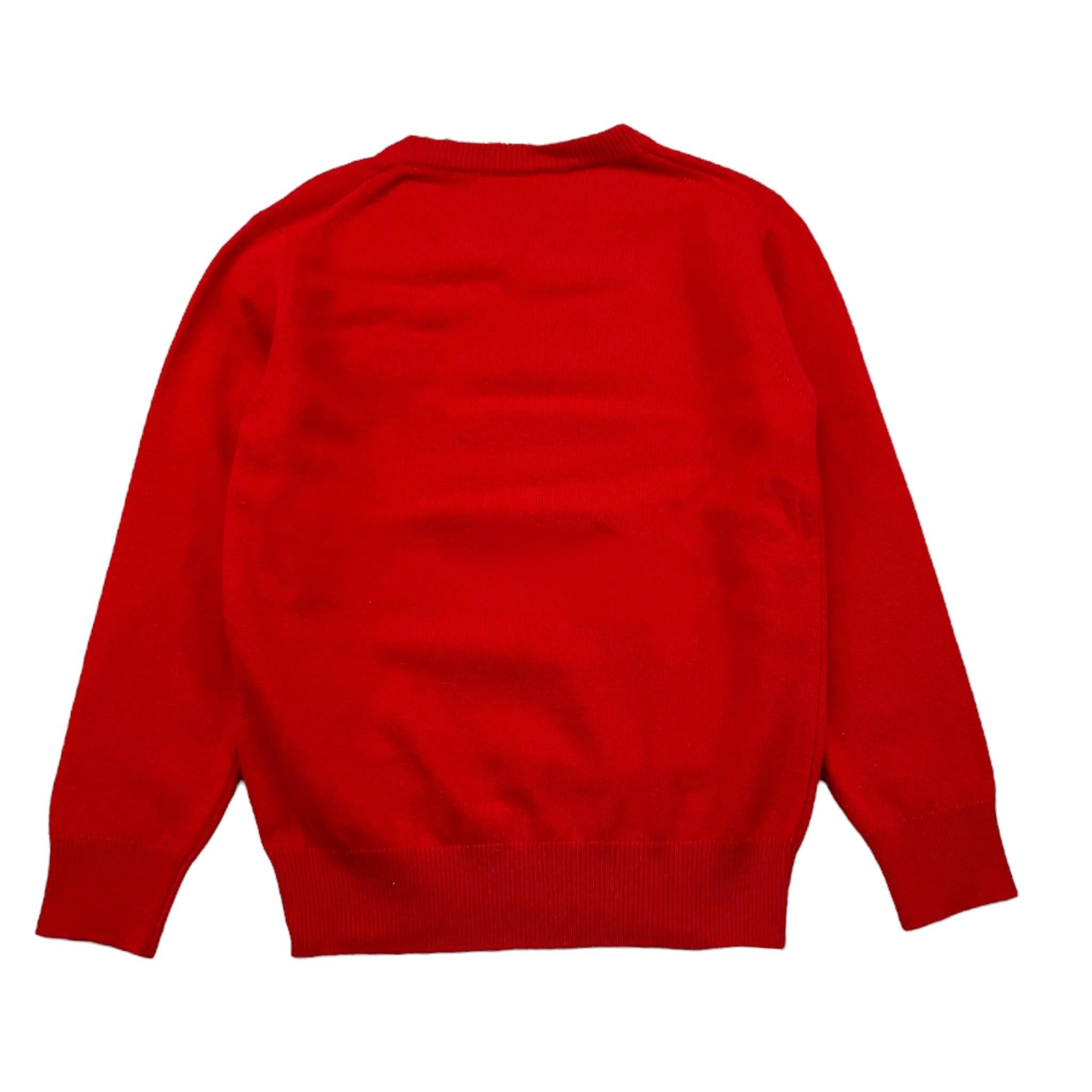 SAINT BARTH maglia tinta unita con stampa Rosso per Bambino DOU0021 ROSSO SAINT BARTH 