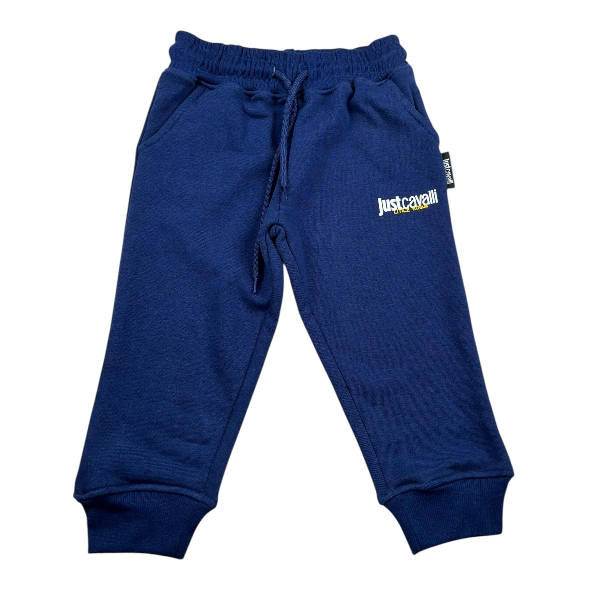 Just Cavalli Completo 2 Pezzi Felpa-Pantalone Tinta Unita per Neonato JIP26048CF BLU JUST CAVALLI 