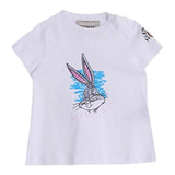 Iceberg T-Shirt Girocollo Tinta Unita con Stampa per Bambino TSICE5168BJ BIANCO ICEBERG 