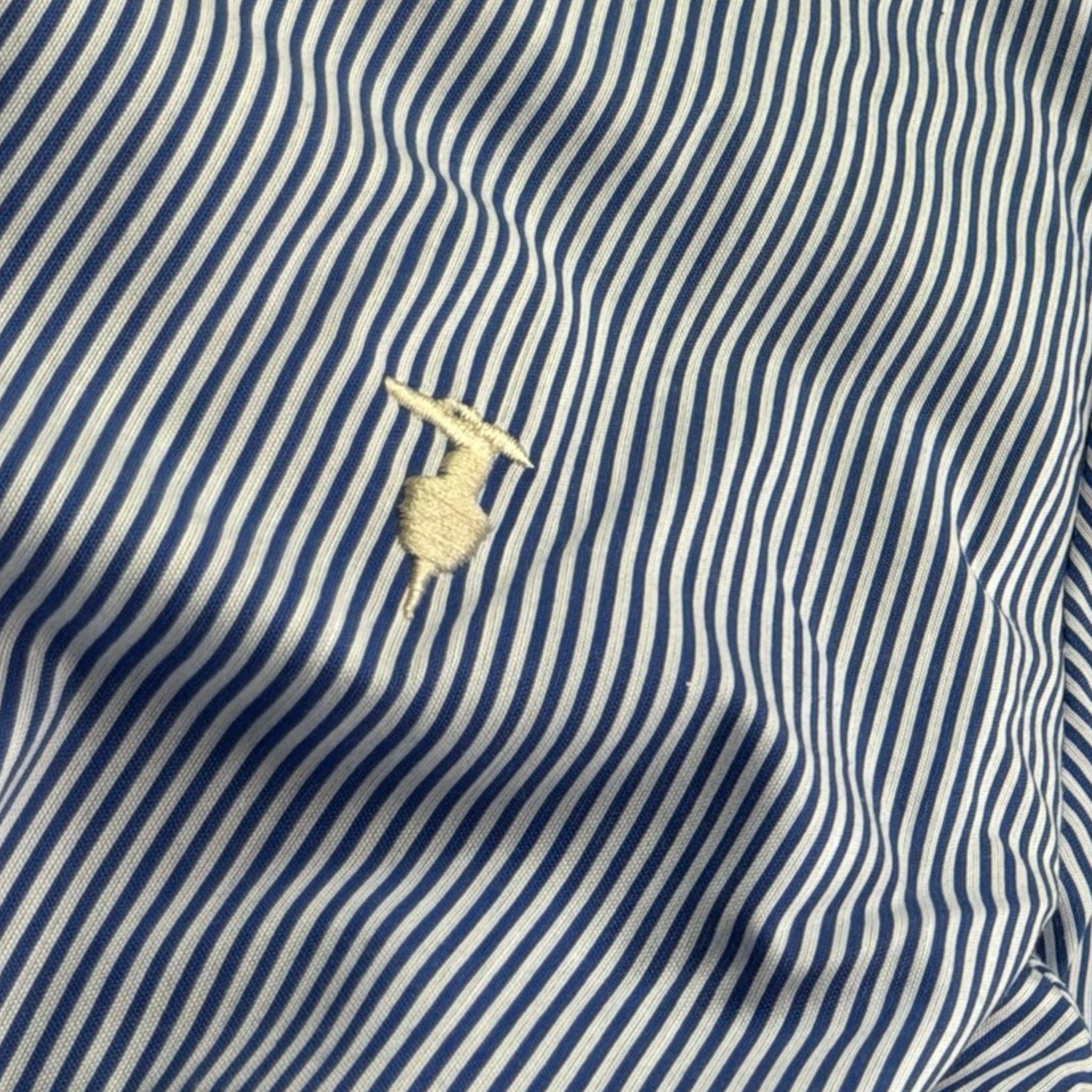 Trussardi Abito Modello Camicia con Fantasia A Righe per Bambina TGP26086VE AZZURRO TRUSSARDI 