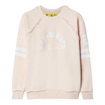 Off-White Felpa Girocollo Tinta Unita con Stampa per Bambina OBBA006S24 ROSA OFF-WHITE 