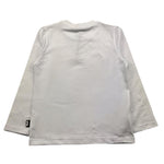 DANIELE ALESSANDRINI shirt girocollo tinta unita con stampa Bianco per Bambino 1291M00061JXX BIANCO DANIELE ALESSANDRINI 