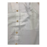 @Madilly Camicia Manica Lunga Tinta Unita Con Collo Coreano Bianco Per Bambino
