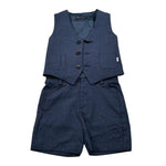 Daniele Alessandrini Completo 2 Pezzi Gilet-Bermuda per Bambino 1296K200163 BLU DANIELE ALESSANDRINI 