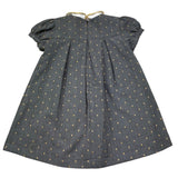 Le Bebe Abito Mezza Manica Tinta Unita con Colletto per Neonata LBG0424 GRIGIO LE BEBE 